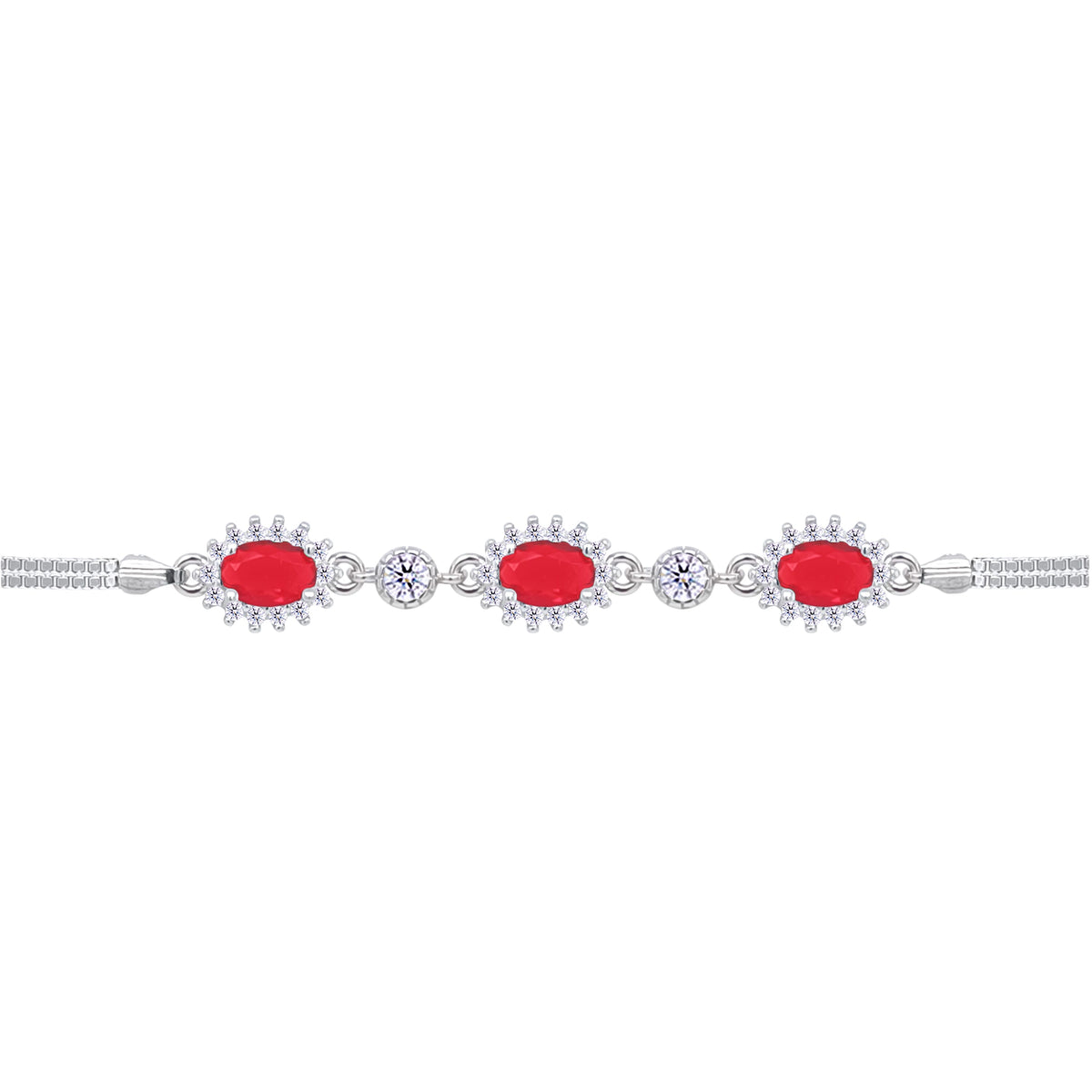 Asfour Crystal Tennis Bracelet With Turquoise Pear & Emerald Zircon In 925 Sterling Silver
