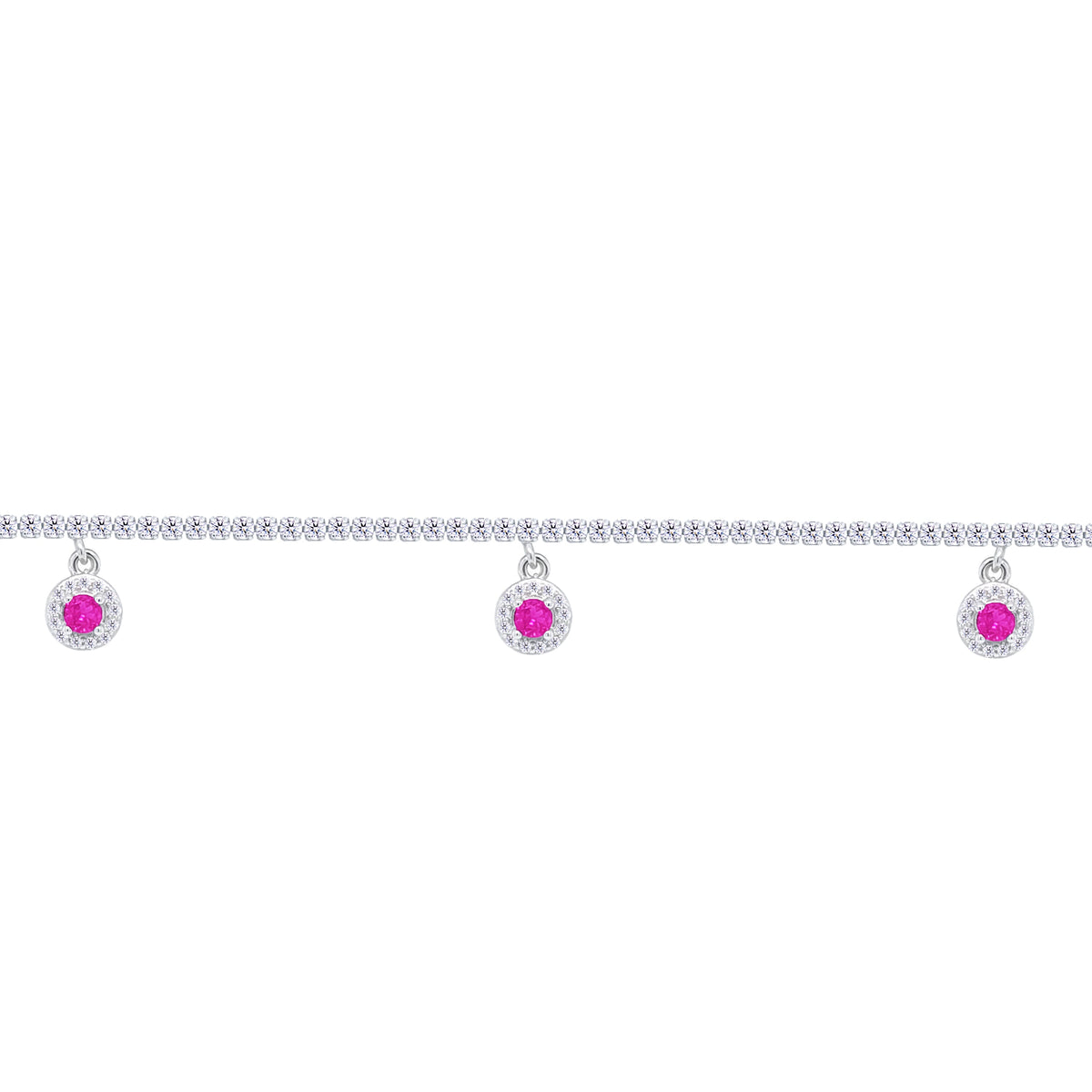 Asfour Crystal Tennis Bracelet With Turquoise Pear & Emerald Zircon In 925 Sterling Silver