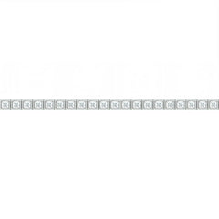 Asfour Creations Tennis Bracelet With Square Zircon Stones In 925 Sterling Silver – BD0320
