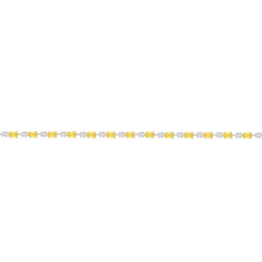 Asfour Creations Tennis Bracelet With Yellow Oval Design In 925 Sterling Silver – BD0347-Y