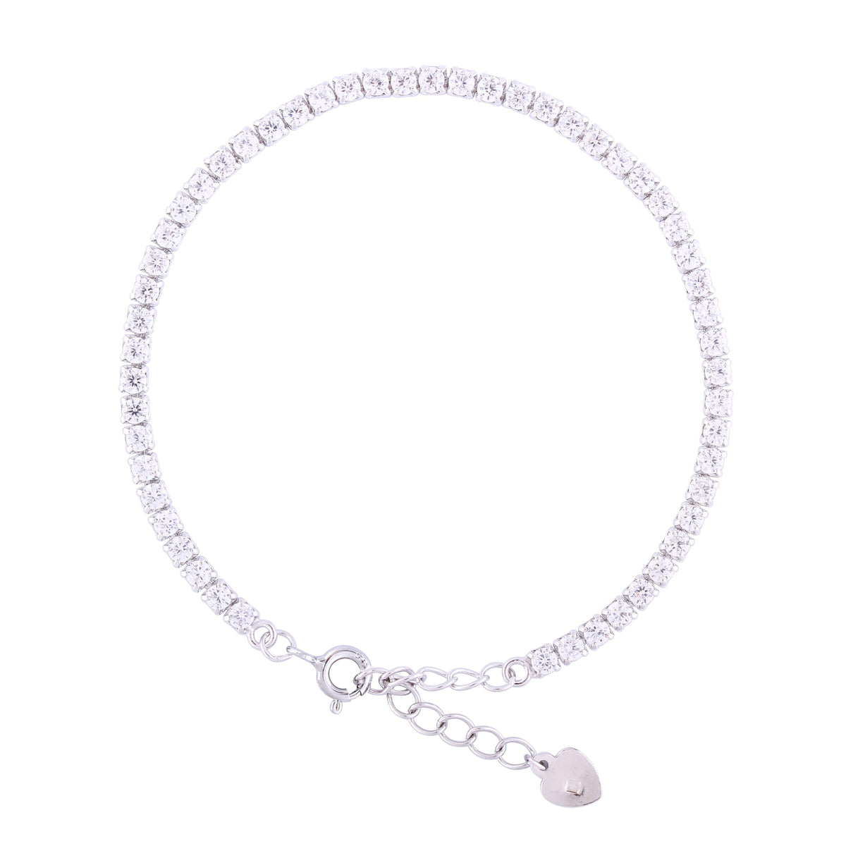 Asfour Crystal Tennis Bracelet With Turquoise Pear & Emerald Zircon In 925 Sterling Silver
