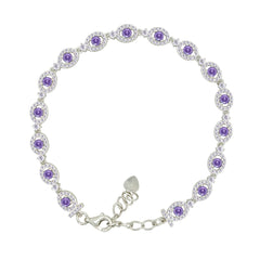 Asfour Crystal Tennis Bracelet With Turquoise Pear & Emerald Zircon In 925 Sterling Silver