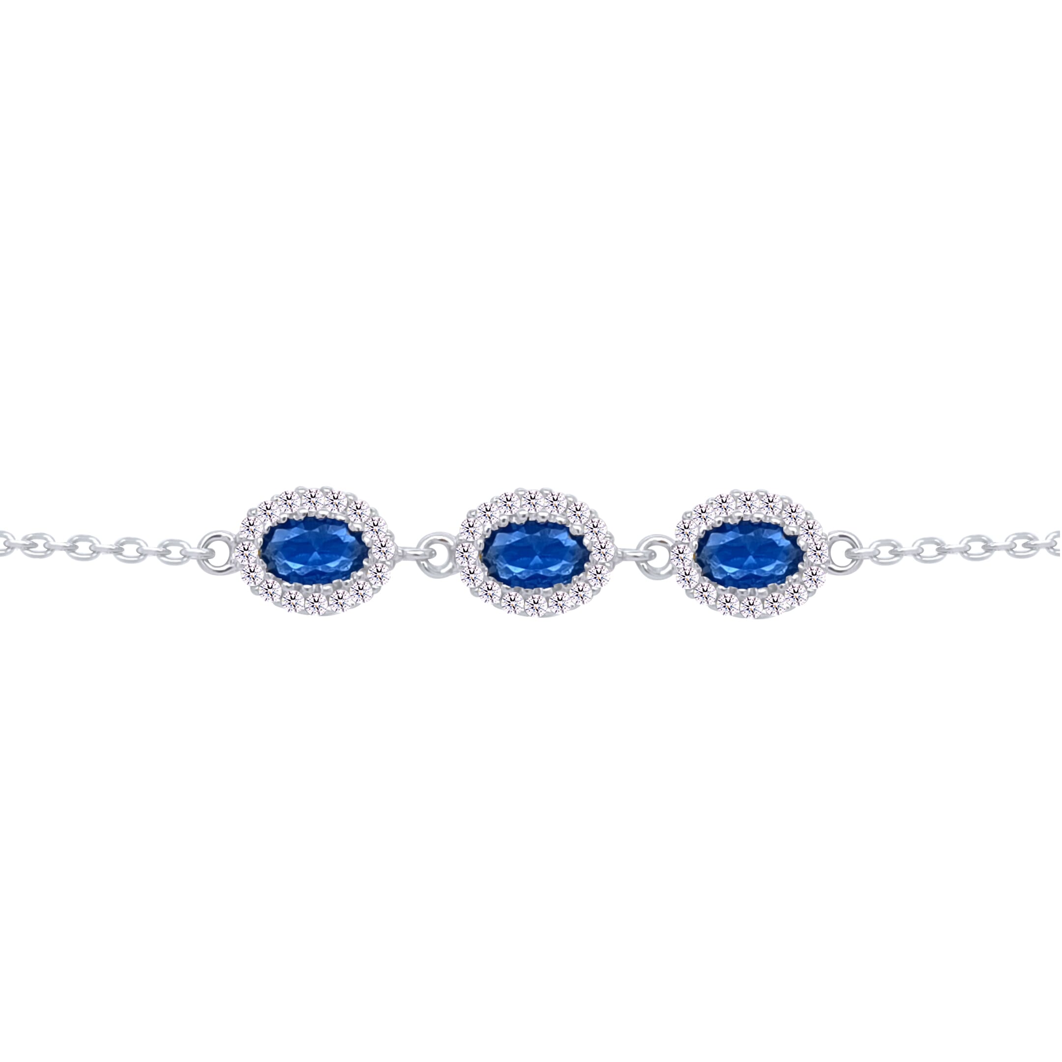 Asfour Crystal Tennis Bracelet With Turquoise Pear & Emerald Zircon In 925 Sterling Silver