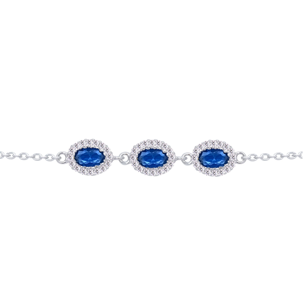 Asfour Crystal Tennis Bracelet With Turquoise Pear & Emerald Zircon In 925 Sterling Silver
