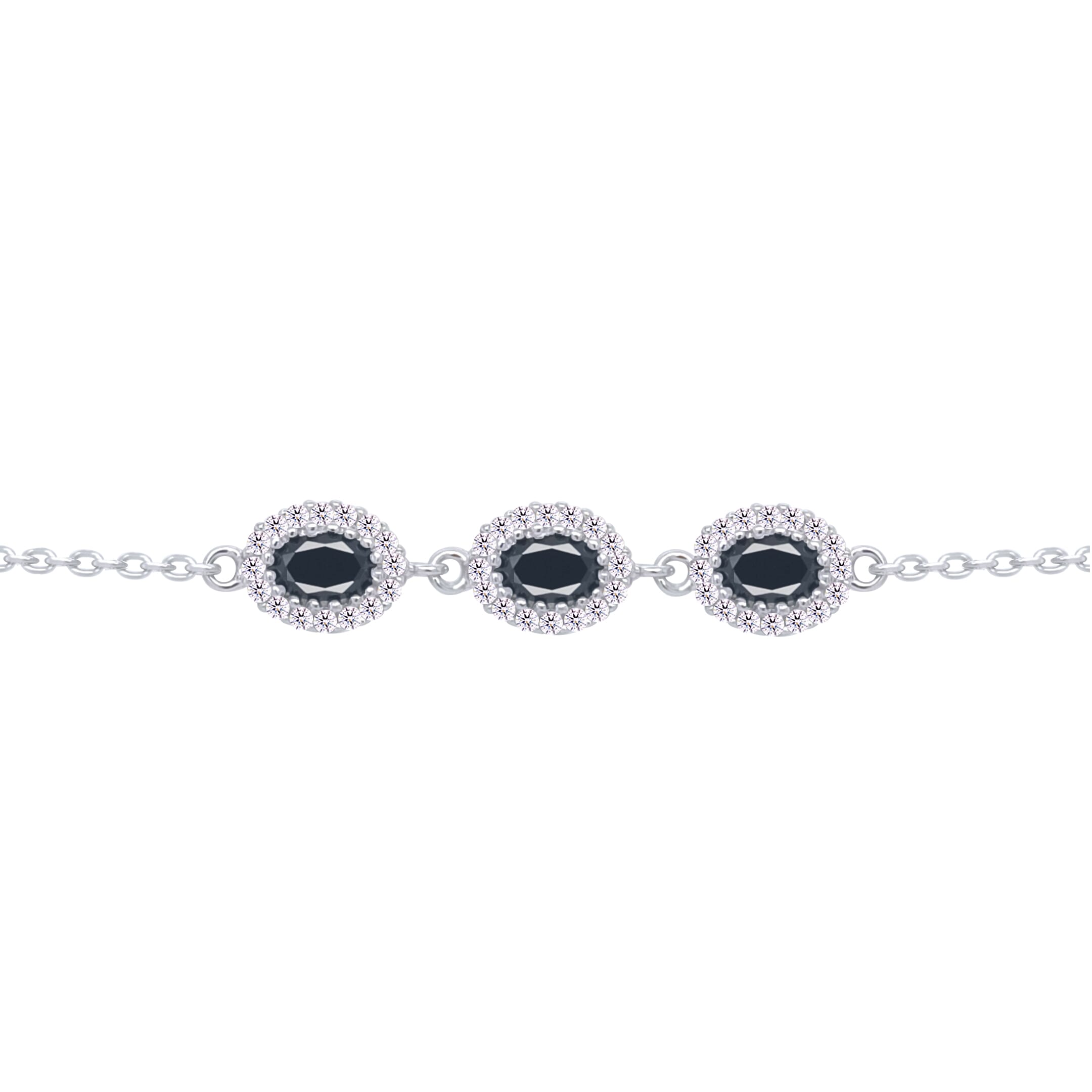 Asfour Crystal Tennis Bracelet With Turquoise Pear & Emerald Zircon In 925 Sterling Silver