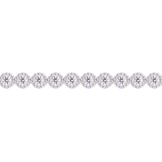 Asfour Crystal Tennis Bracelet With Turquoise Pear & Emerald Zircon In 925 Sterling Silver