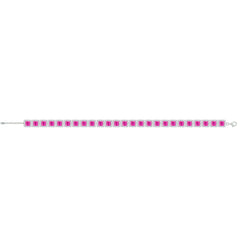 Asfour Creations Tennis Bracelet With Fuchsia Square Design In 925 Sterling Silver – BM0118-WF