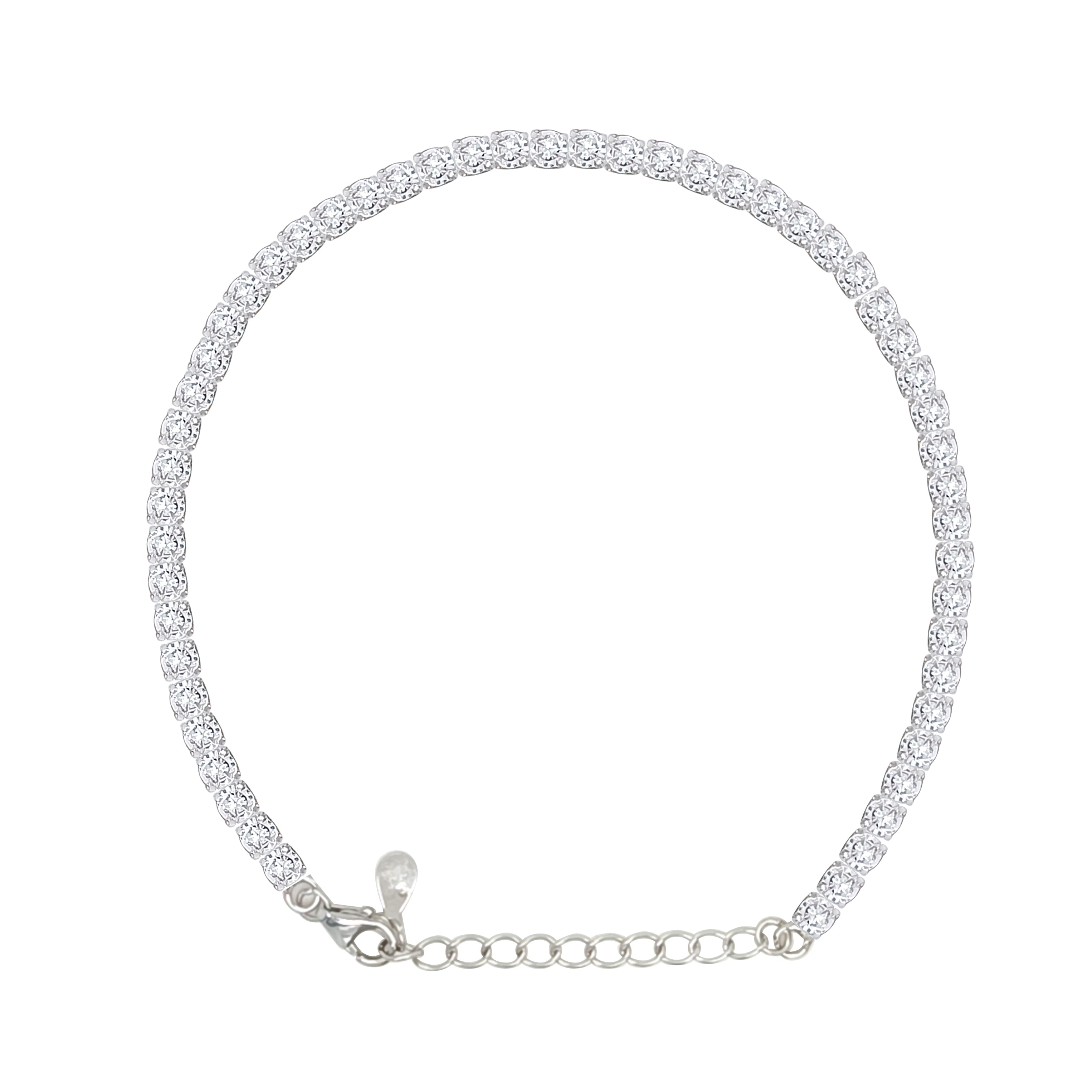 Asfour Crystal Tennis Bracelet With Turquoise Pear & Emerald Zircon In 925 Sterling Silver