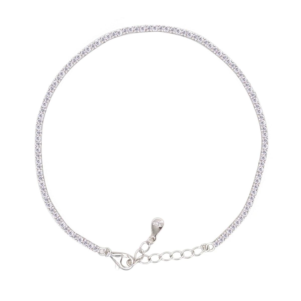 Asfour Crystal Tennis Bracelet With Turquoise Pear & Emerald Zircon In 925 Sterling Silver