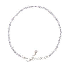 Asfour Crystal Tennis Bracelet With Turquoise Pear & Emerald Zircon In 925 Sterling Silver