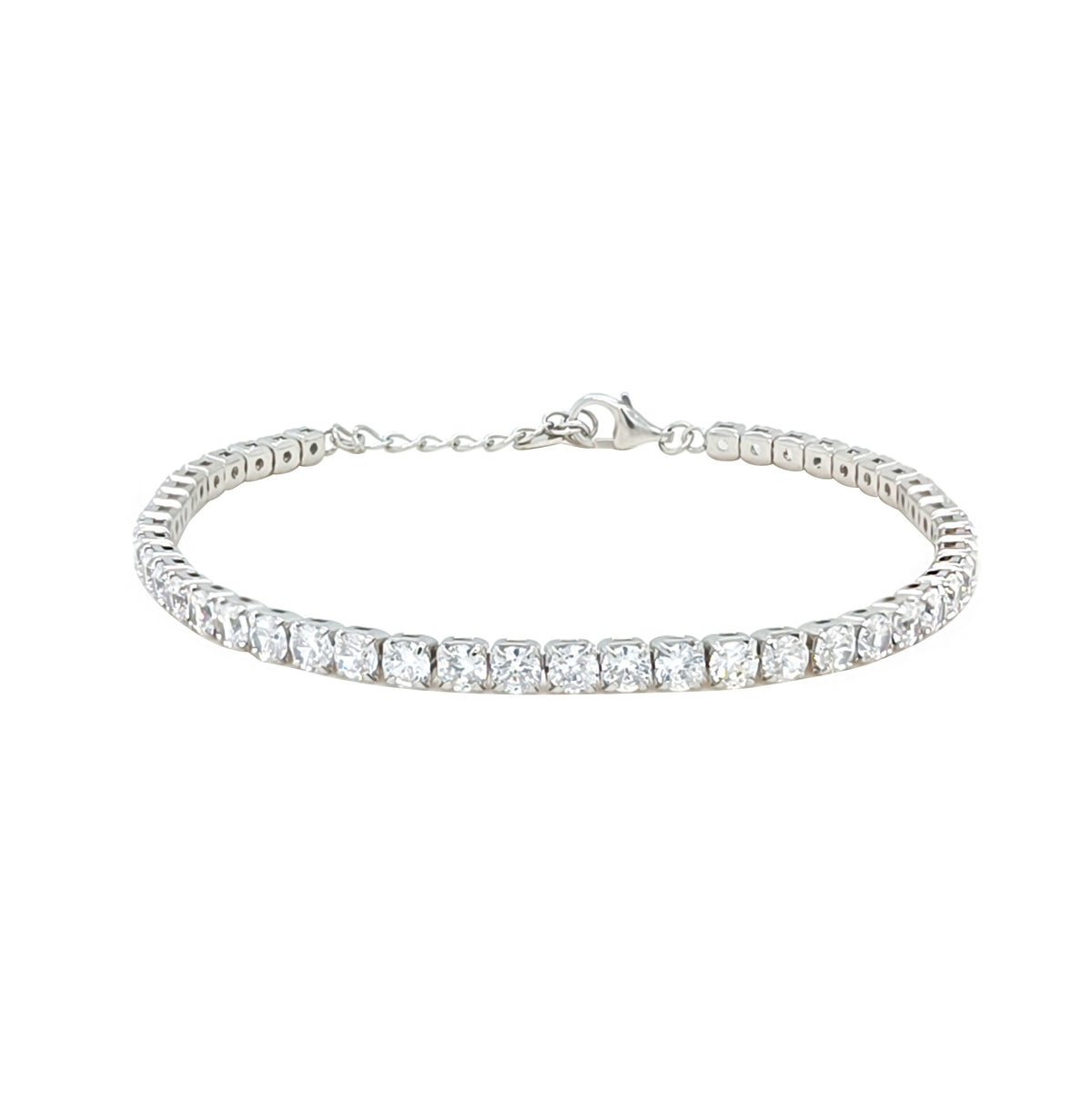 Asfour Crystal Tennis Bracelet With Turquoise Pear & Emerald Zircon In 925 Sterling Silver