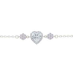Asfour Crystal Tennis Bracelet With Turquoise Pear & Emerald Zircon In 925 Sterling Silver
