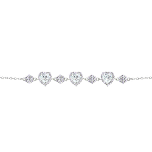 Asfour Crystal Tennis Bracelet With Turquoise Pear & Emerald Zircon In 925 Sterling Silver