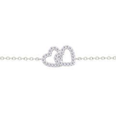 Asfour Crystal Tennis Bracelet With Turquoise Pear & Emerald Zircon In 925 Sterling Silver