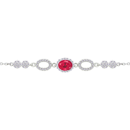 Asfour Crystal Tennis Bracelet With Turquoise Pear & Emerald Zircon In 925 Sterling Silver