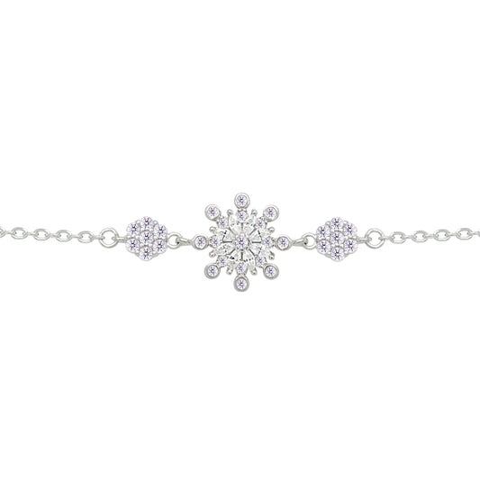 Asfour Crystal Tennis Bracelet With Turquoise Pear & Emerald Zircon In 925 Sterling Silver