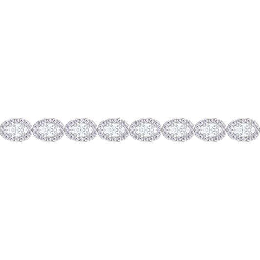 Asfour Crystal Tennis Bracelet With Turquoise Pear & Emerald Zircon In 925 Sterling Silver