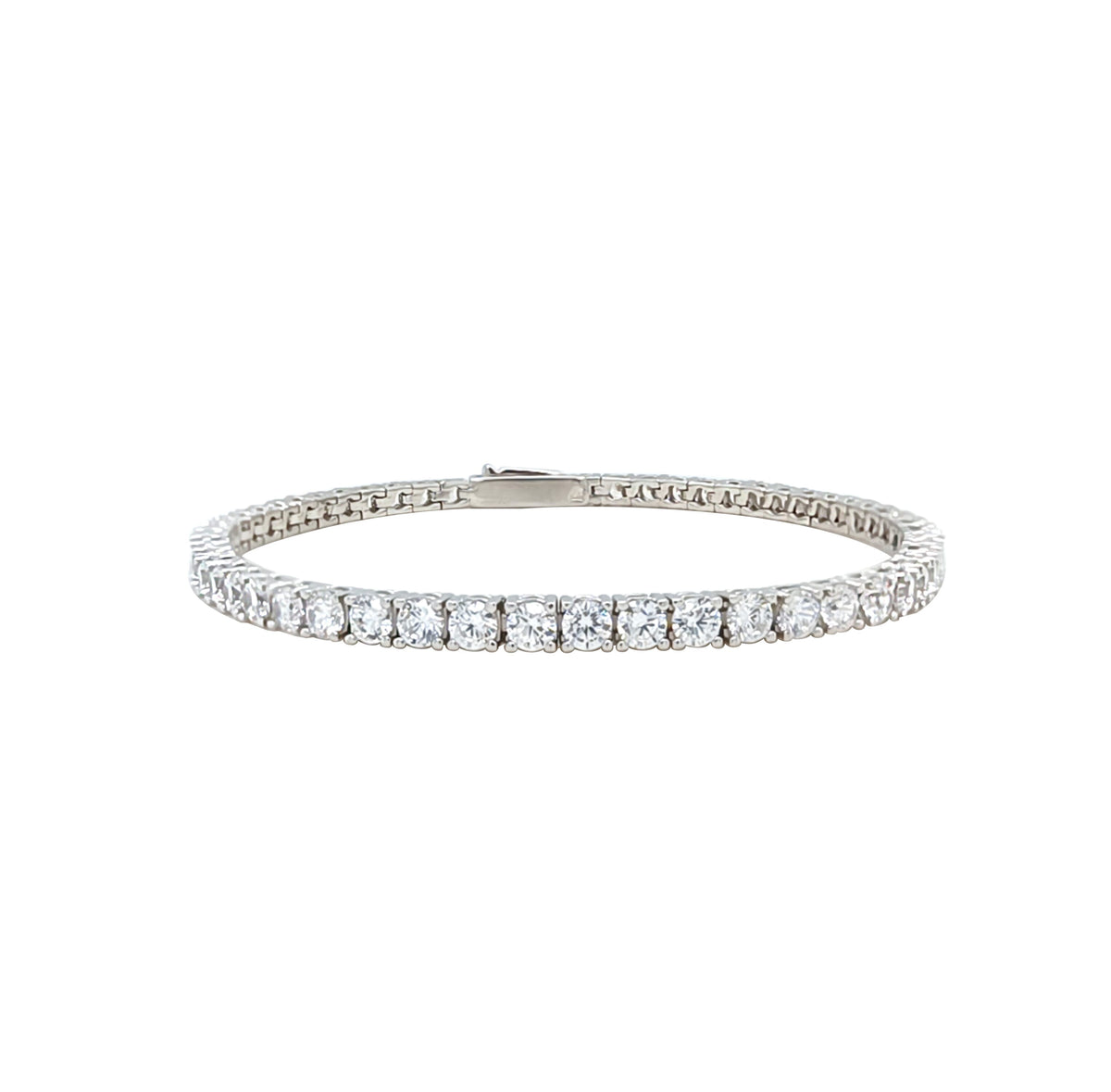 Asfour Crystal Tennis Bracelet With Turquoise Pear & Emerald Zircon In 925 Sterling Silver