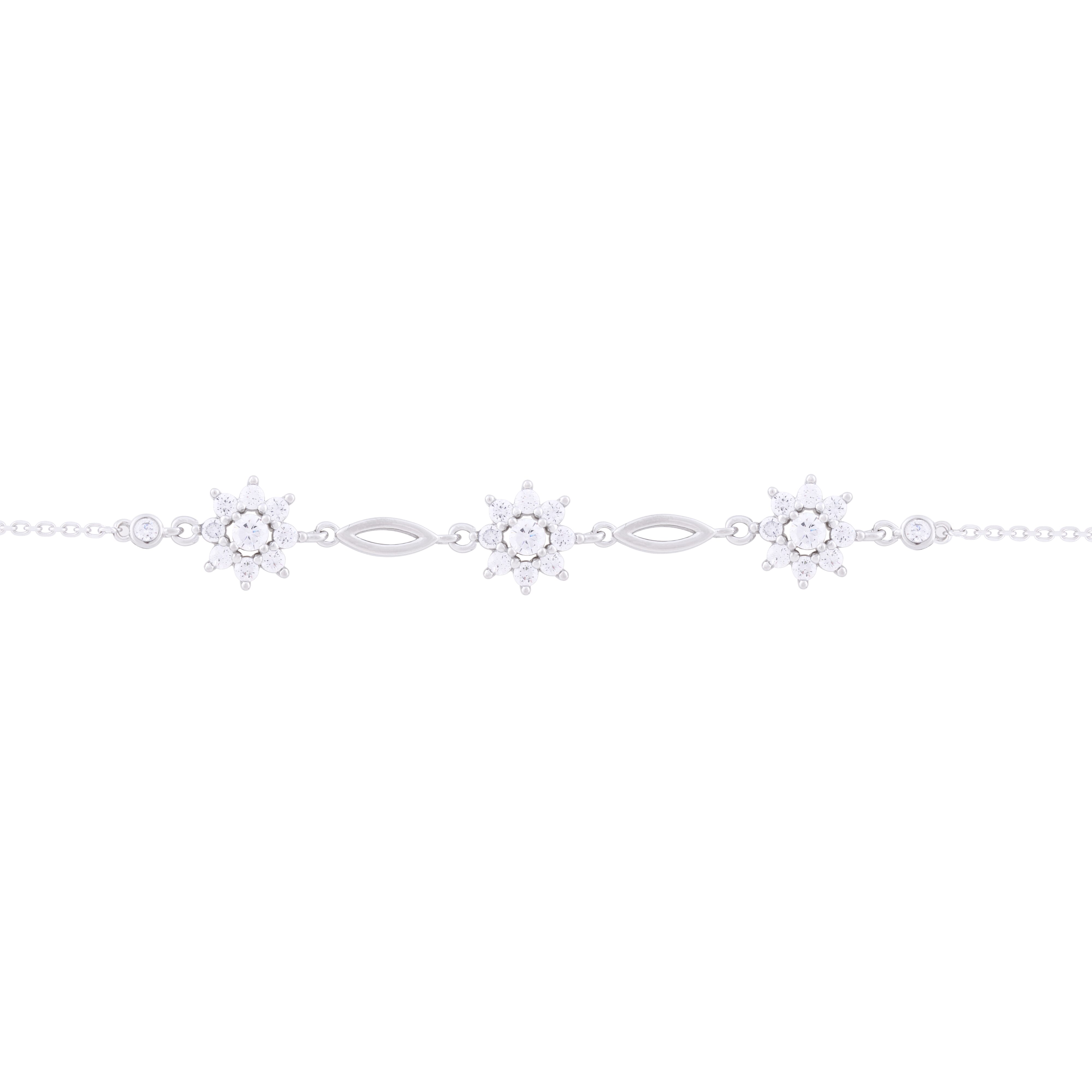 Asfour Chain Bracelet Artificial Design In 925 Sterling Silver