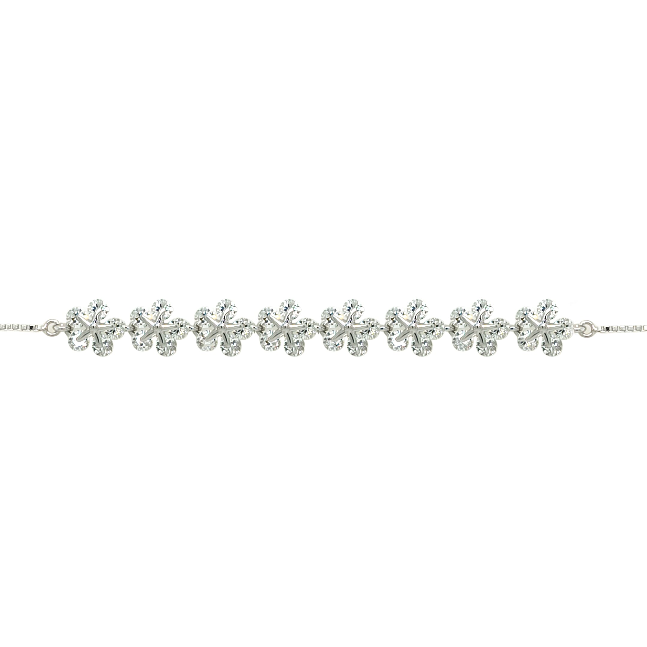 Asfour Crystal Tennis Bracelet With Turquoise Pear & Emerald Zircon In 925 Sterling Silver