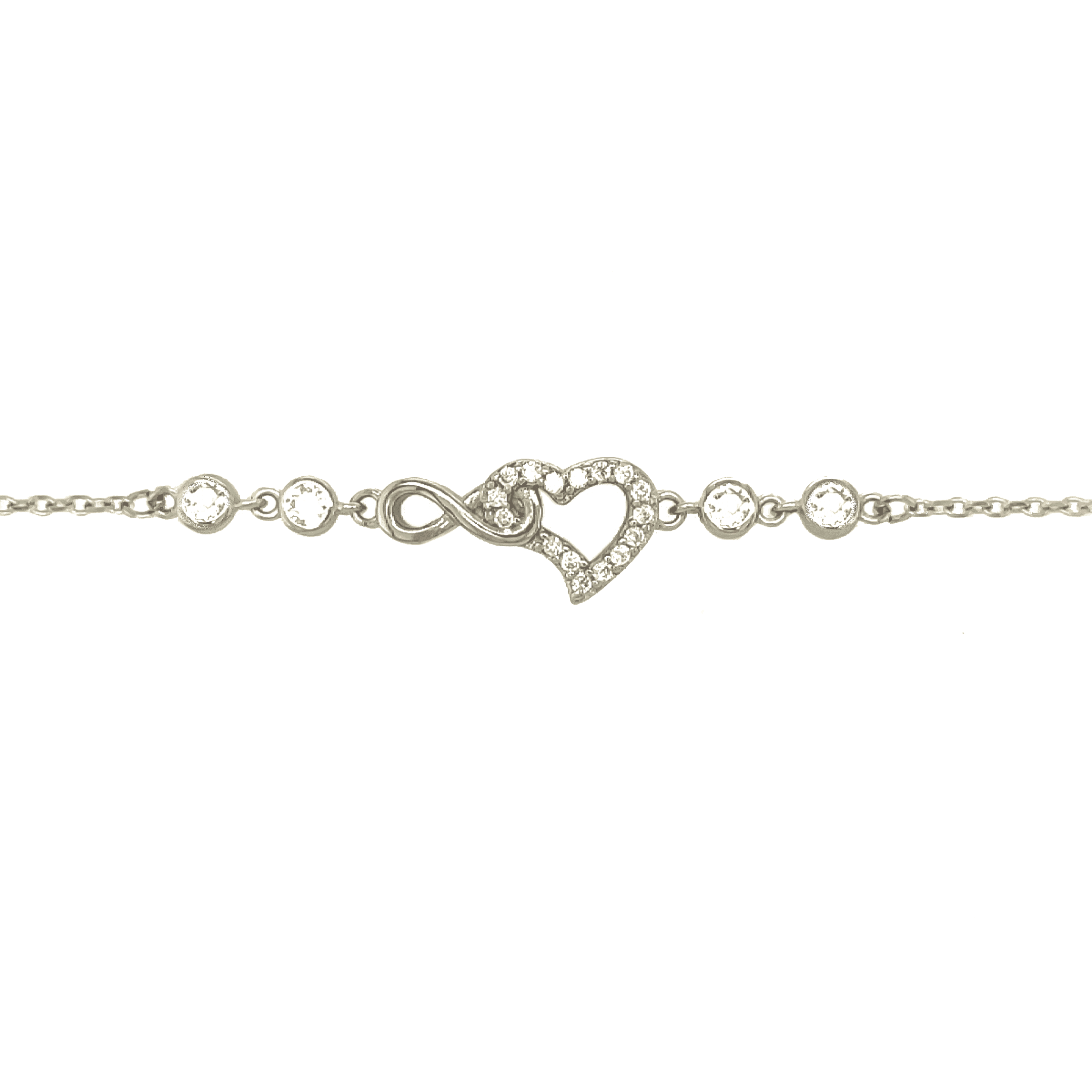 Asfour 925 Sterling Silver Bracelet, Silver