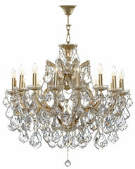 Chandelier 27/16+1 Gold Pend - 17 Bulb