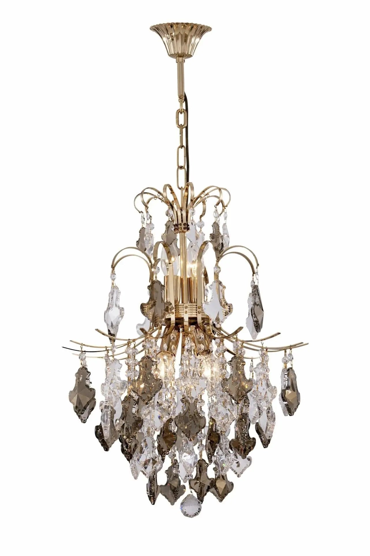 Chandelier 21/1016/45/8 - Pendeloque 915 (Clear & Honey Crystals) - 8 Bulb