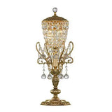Classic Table Lamp  Gold Oxide  Crystal (Without Shade)