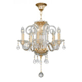 Asfour-Crystal-Lighting-Crystal-Collection-Crystal-Chandelier-5-Bulbs-Gold