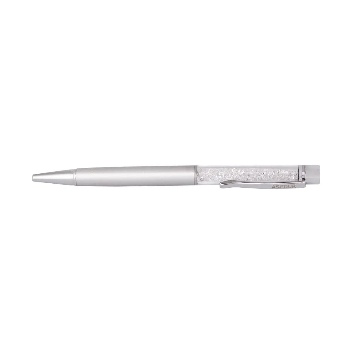 Crystal Pen - Clear - Silver - Asfour Crystal