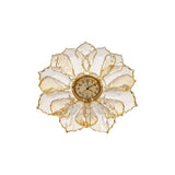 Crystal Rose Clock - Golden shadow - Asfour Crystal