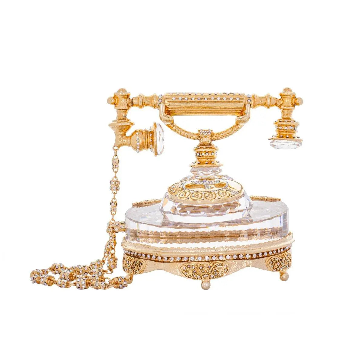 Crystal Vintage phone - Clear - Large - Asfour Crystal