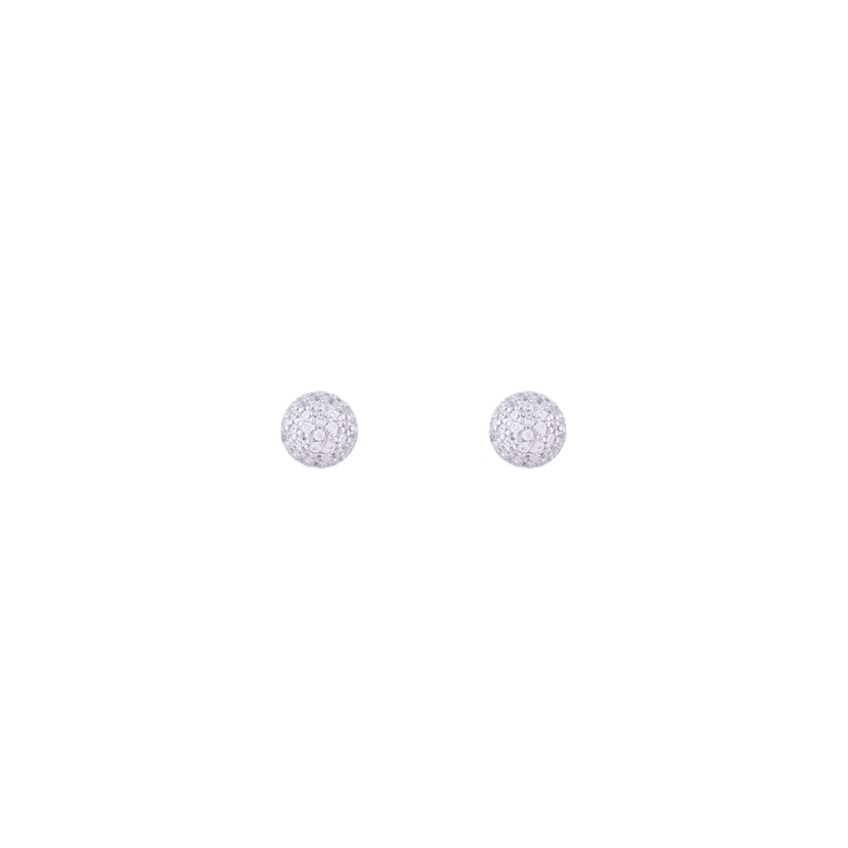 Asfour Crystal 925 Sterling Silver Stud Earring With Cluster Design