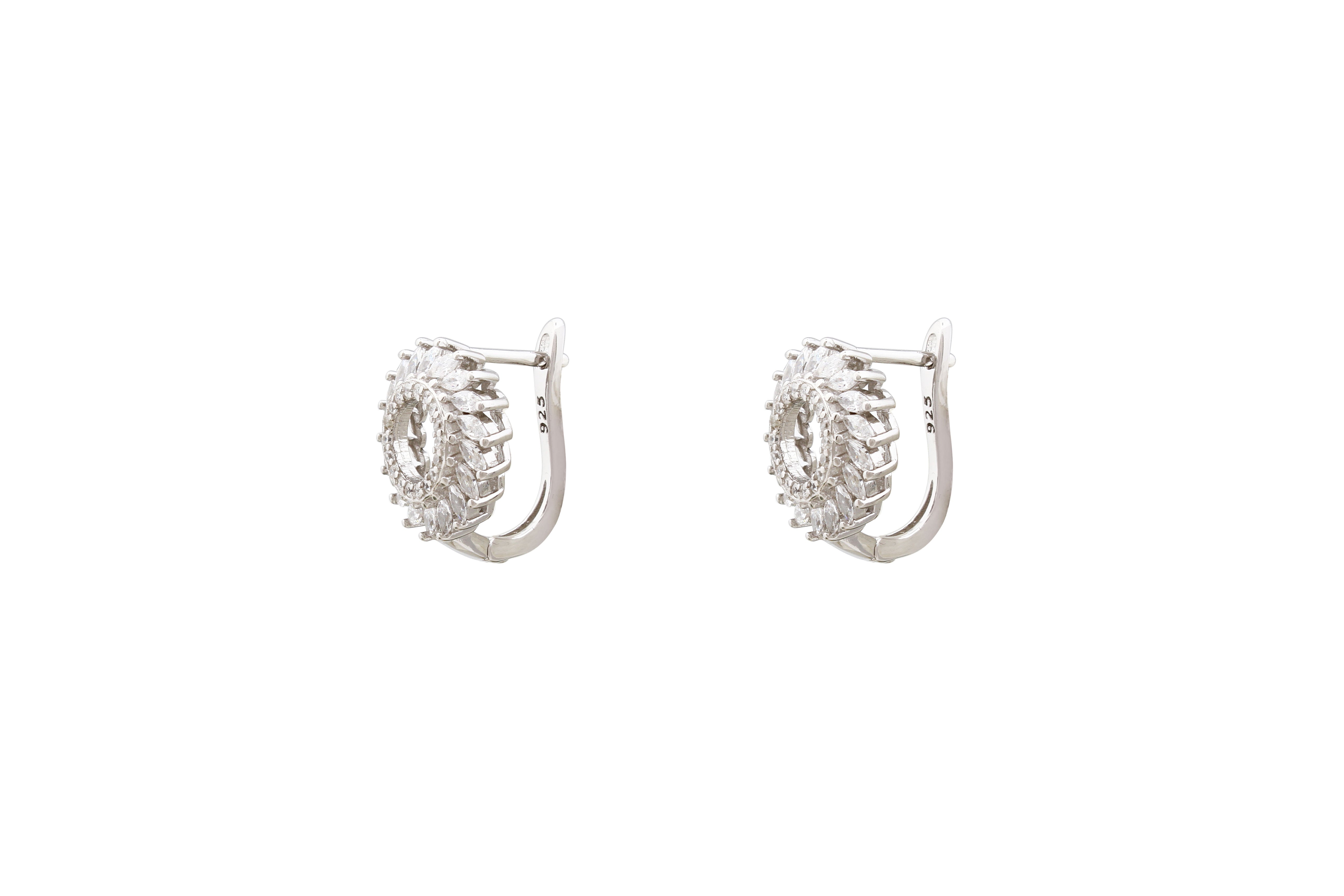 Asfour Clips Earrings With Round Design