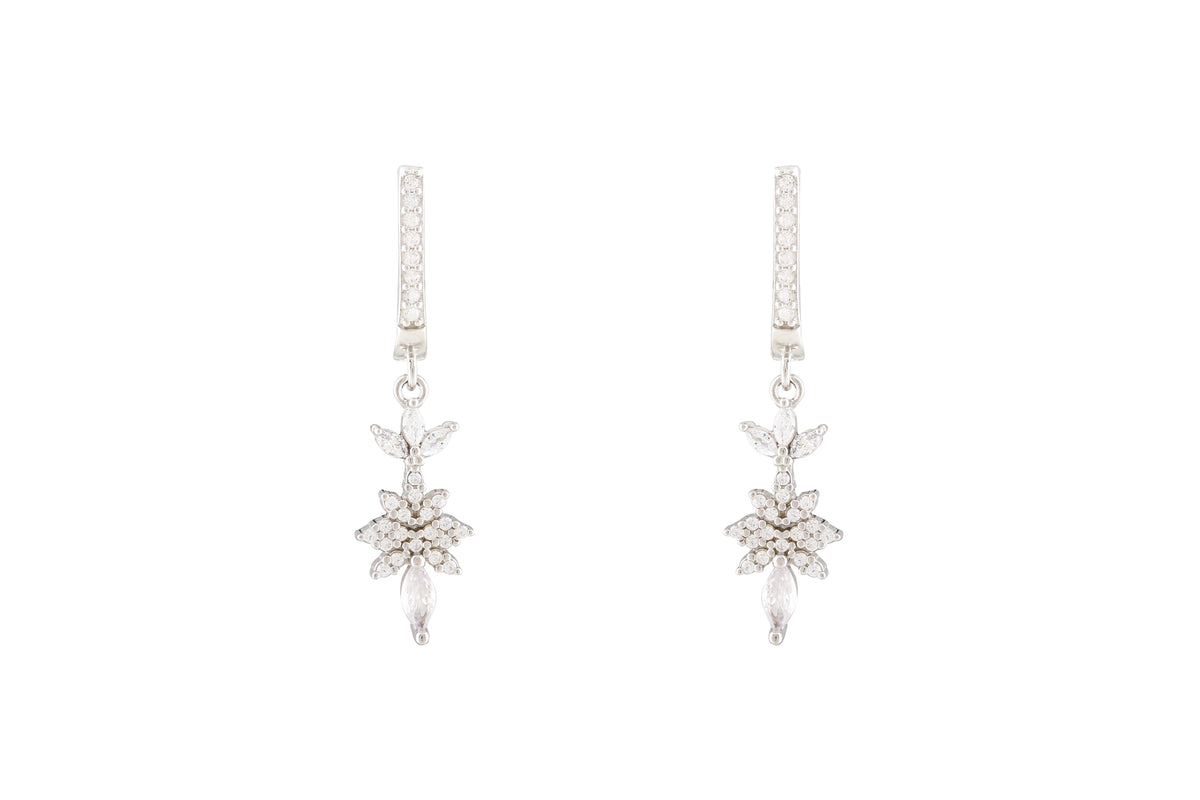 Asfour Drop Earrings With Art Deco Design