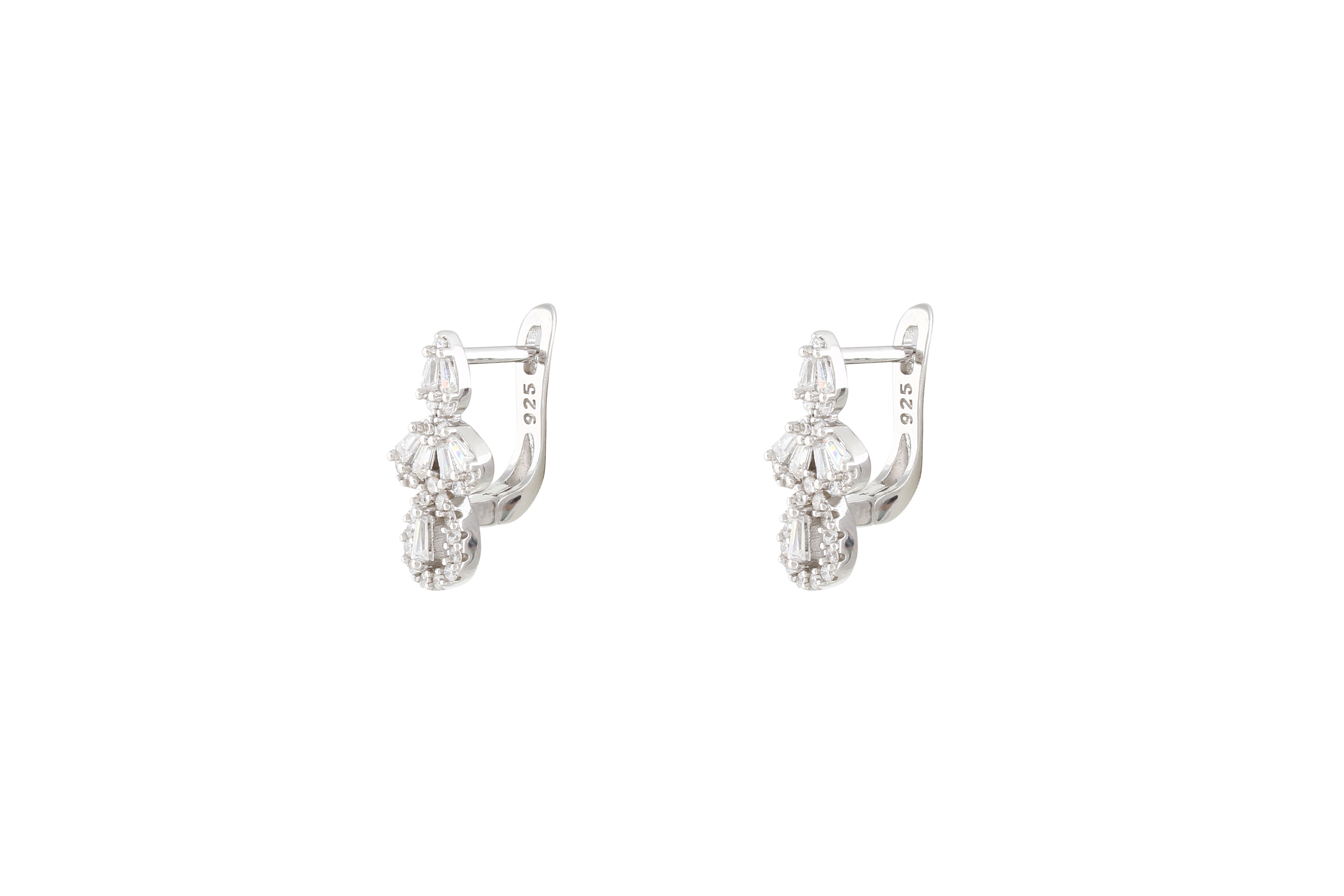 Asfour Clips Earrings With Pear Design