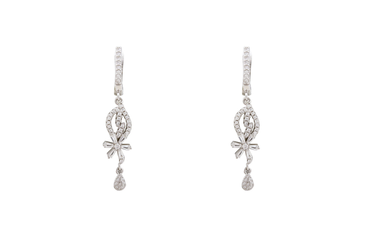 Asfour Drop Earrings With Art Deco Design