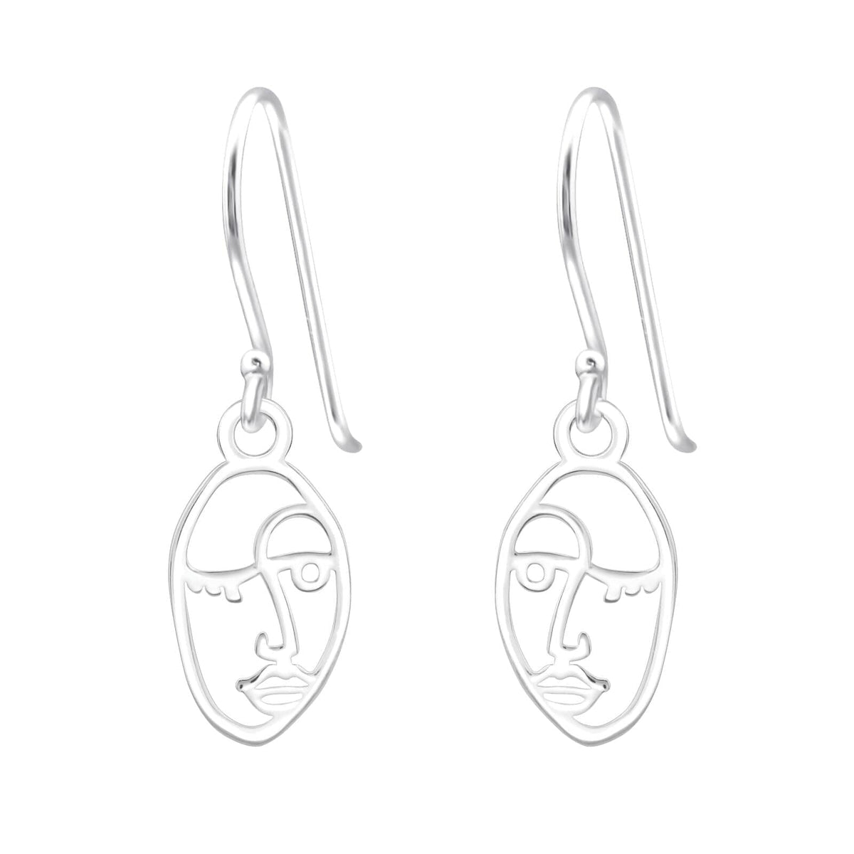 Asfour 925 Sterling Silver Earring, Silver