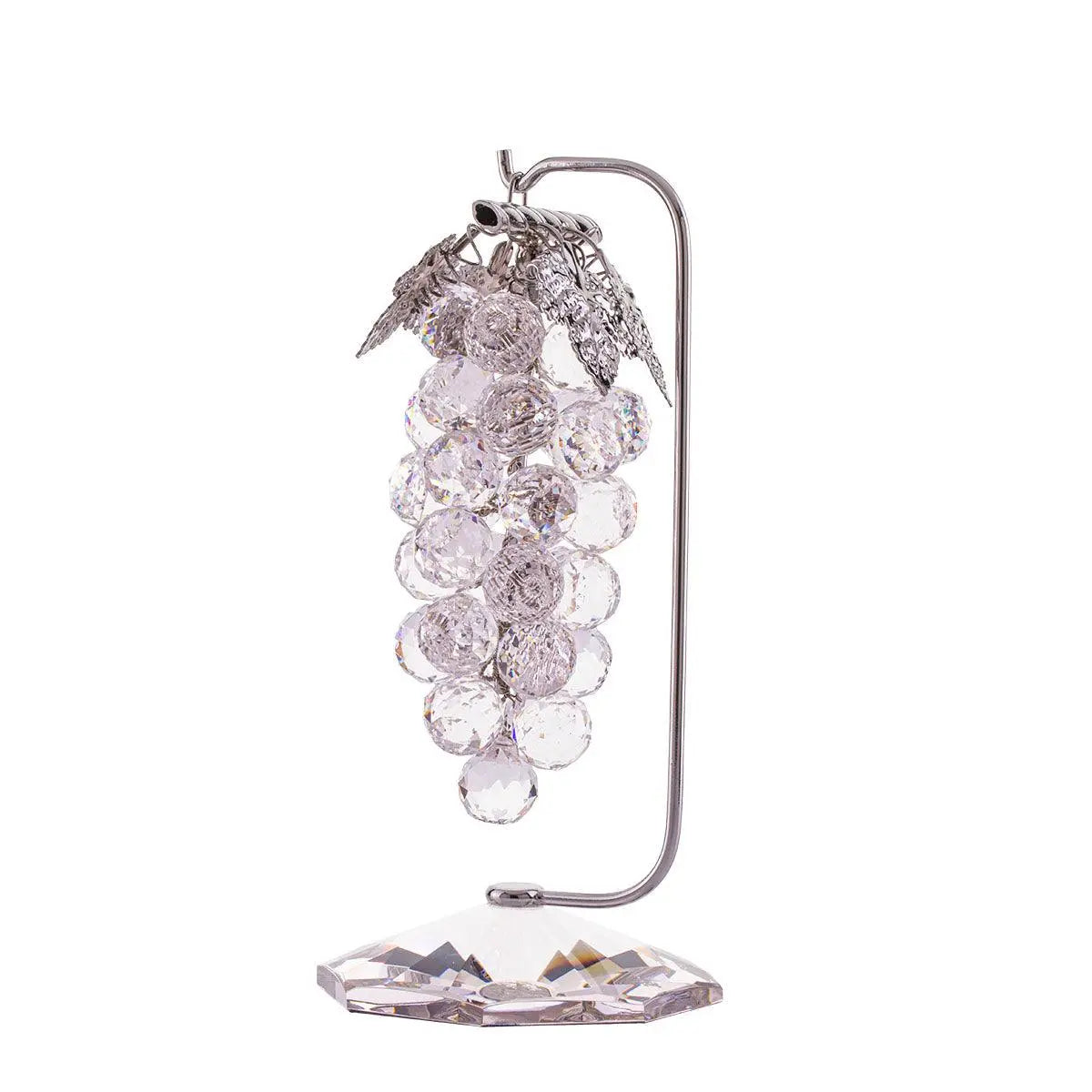 Grapes - Clear - Silver Plated - Large - Asfour Crystal