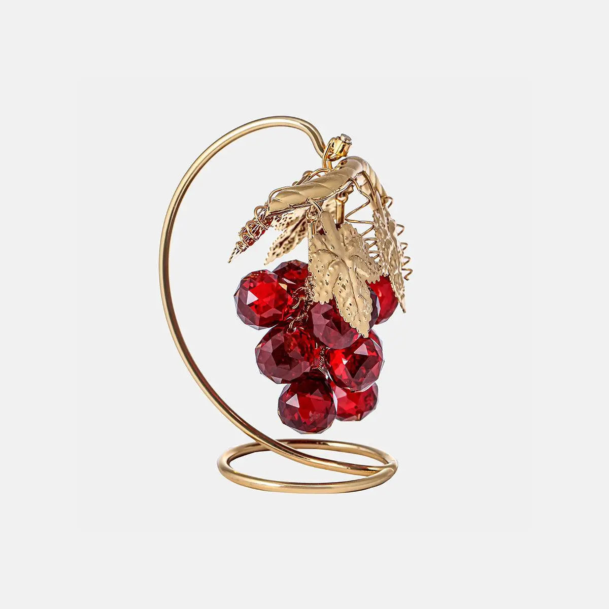 Grapes - Red - Gold Plated - Medium - Asfour Crystal
