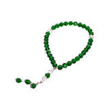 Green Rosary Big Beads Crystals