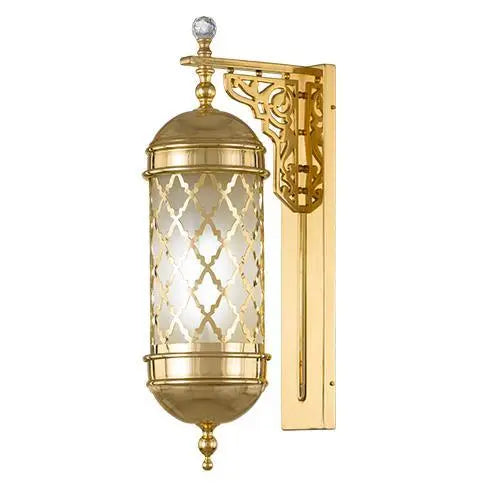 Islamic - 1 Bulb - Gold - Glass Msnfr