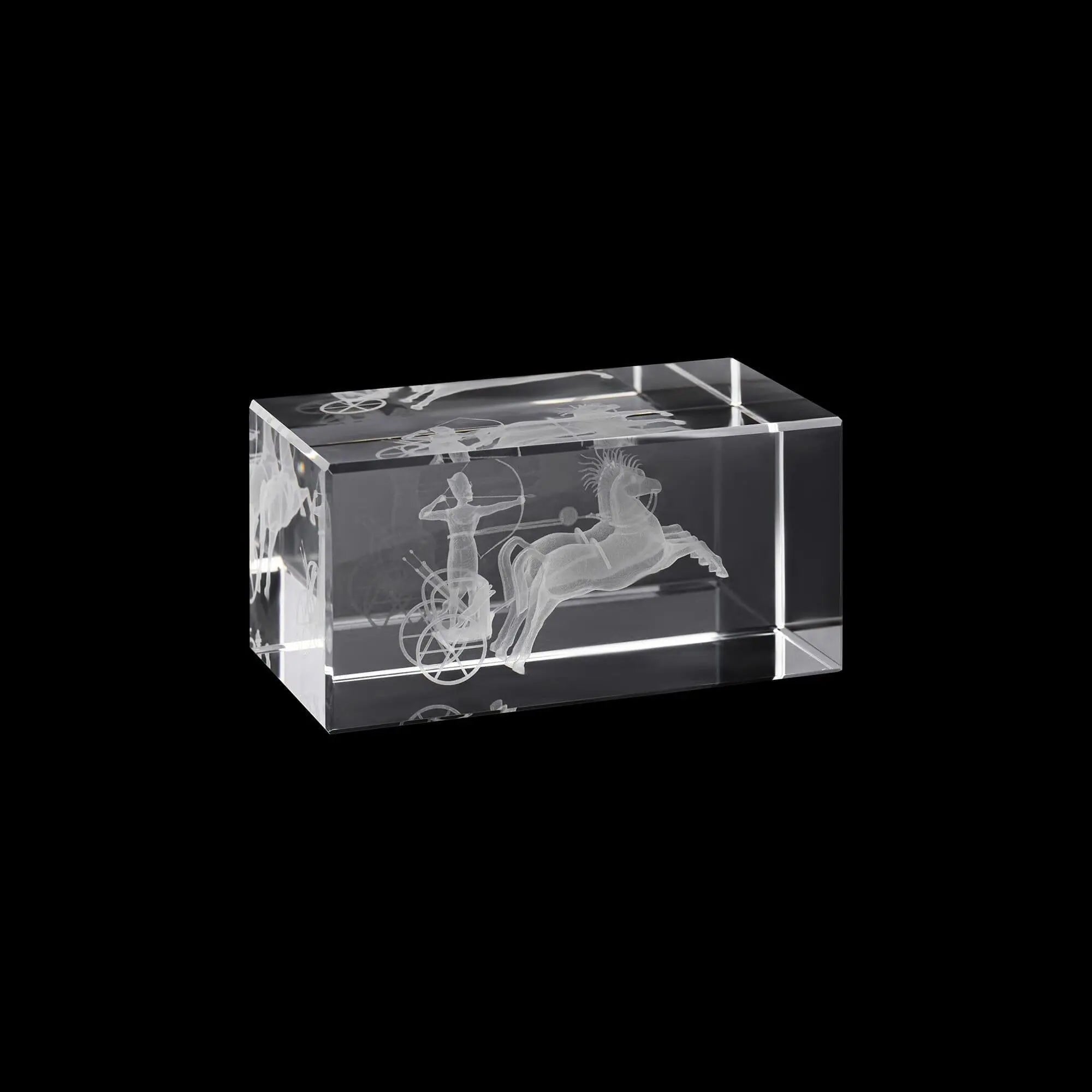 Laser Graving 3D Chariot Cube Gift 8/100/1159 