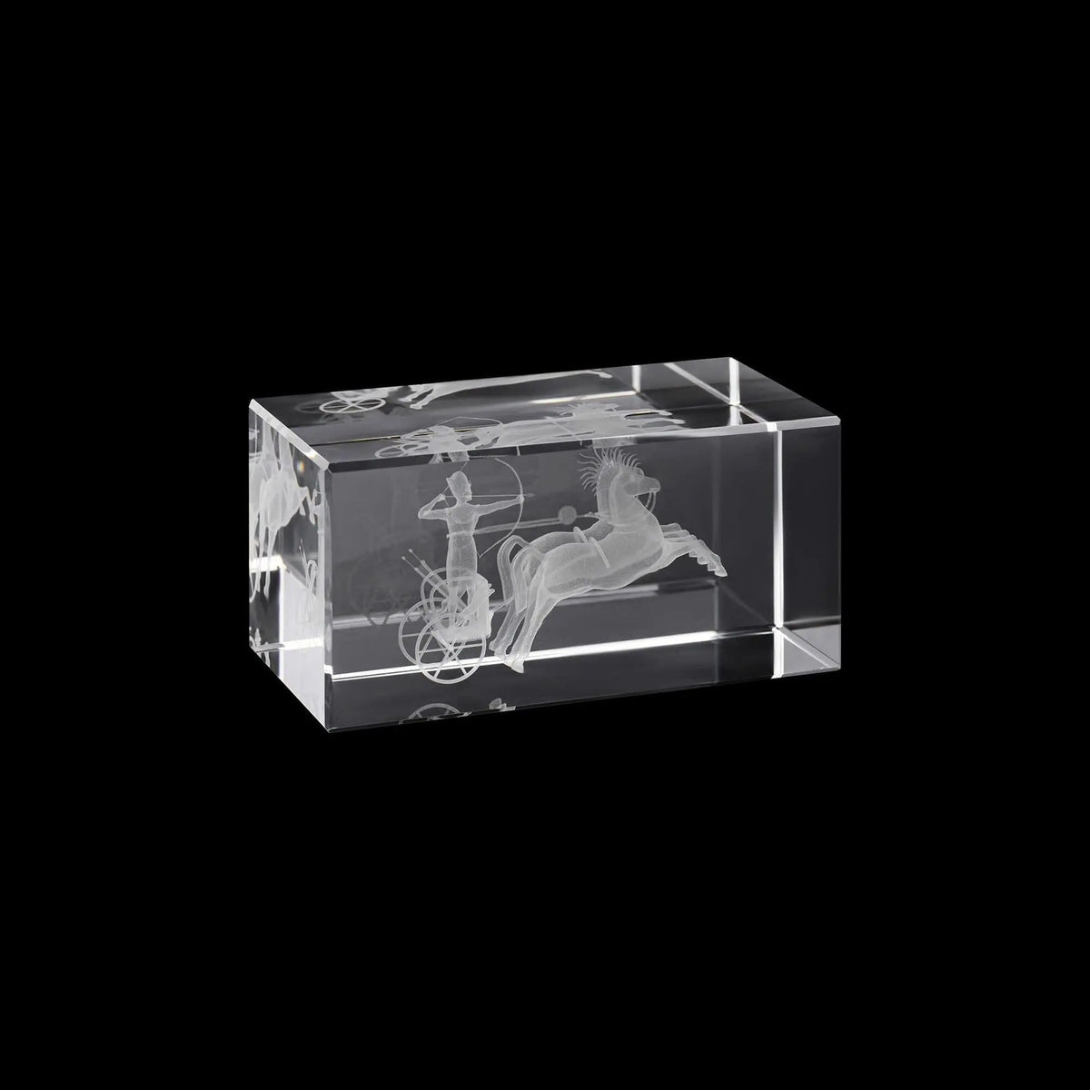 Laser Graving 3D Chariot Cube Gift 8/100/1159