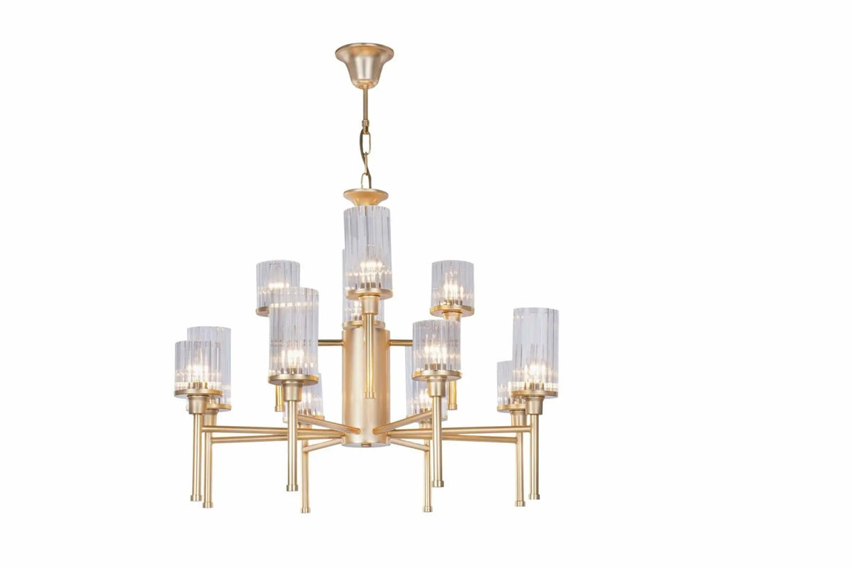 Chandelier 99/1505/8+4 Golden Mat - 12 Bulb