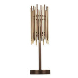 Modern Table Lamp Gold And Brown Color (With Shade)