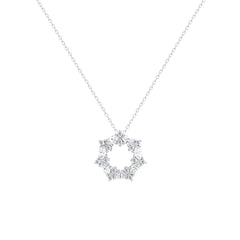 Asfour Crystal Chain Necklace With Round Marquise Cut Stones In 925 Sterling Silver-ND0575