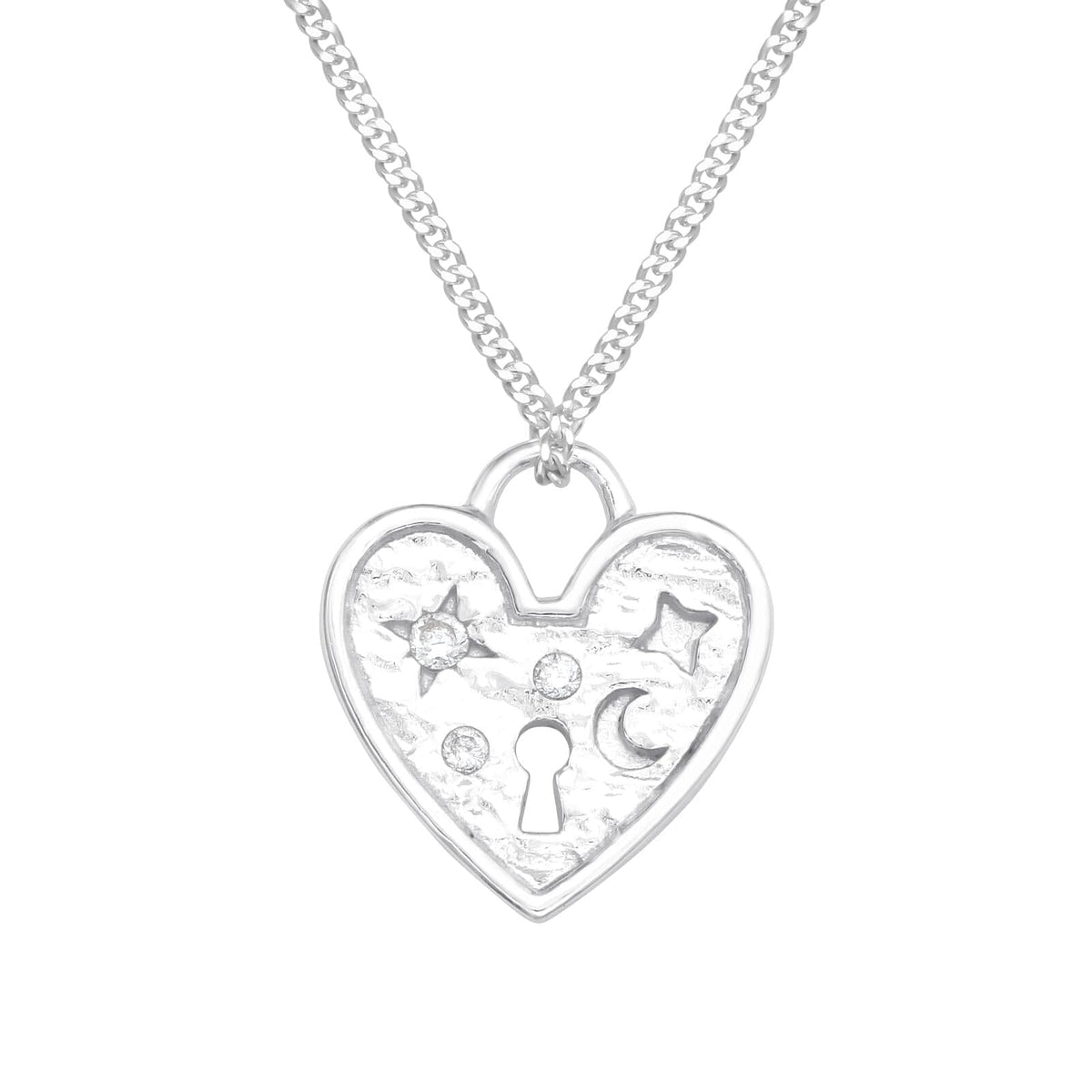 Asfour 925 Sterling Silver Necklace, Silver