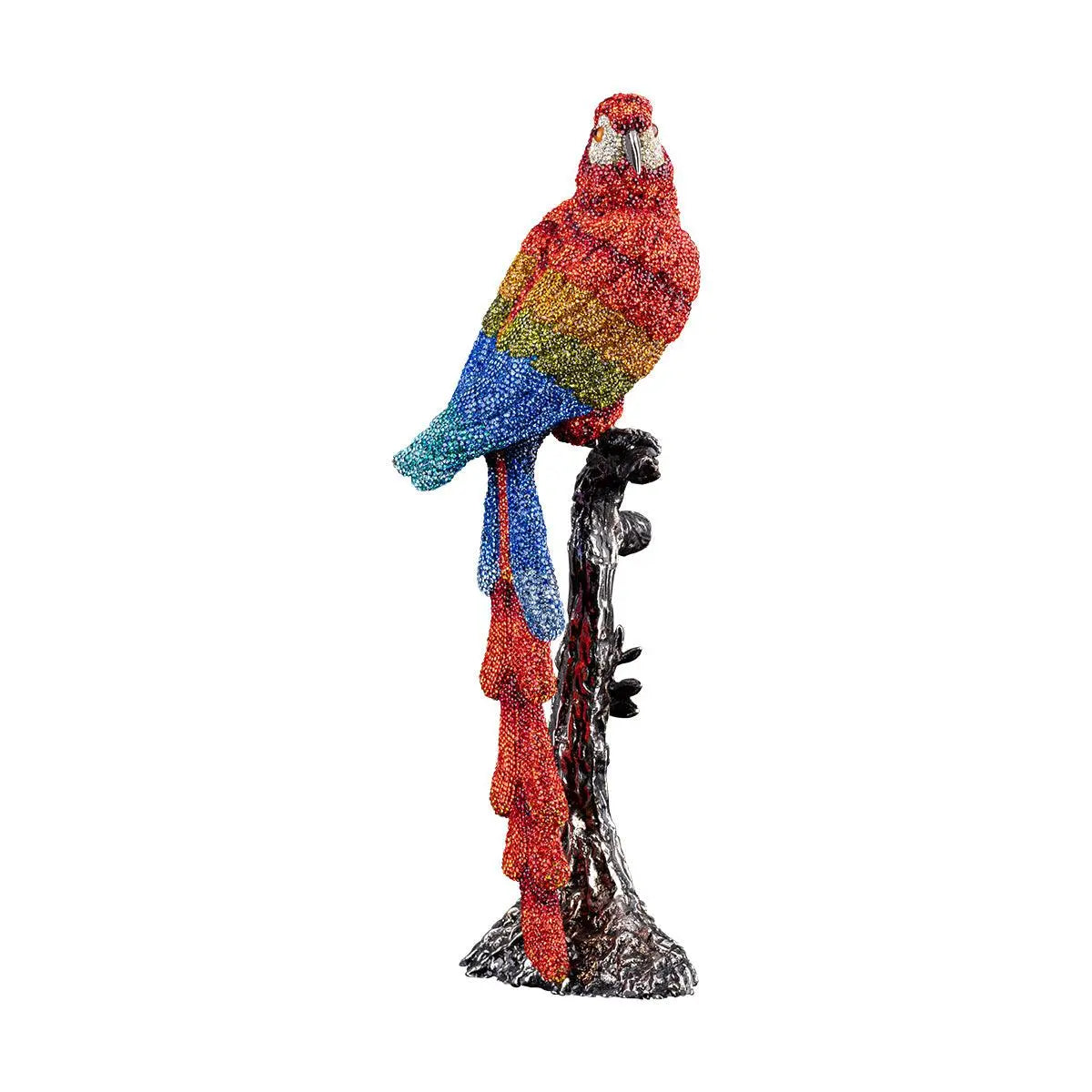 Parrot -  Multi-colors -  Crystal Studded - Small - Asfour Crystal