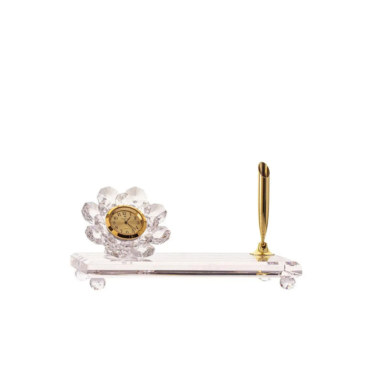 Pen Holder - Clear - Rose - Asfour Crystal